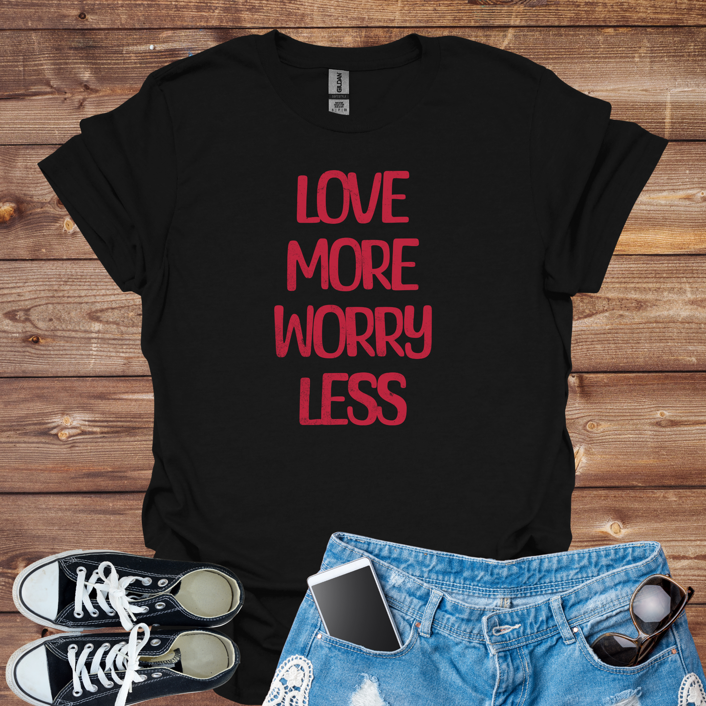 Love More, Worry Less Softstyle T-Shirt