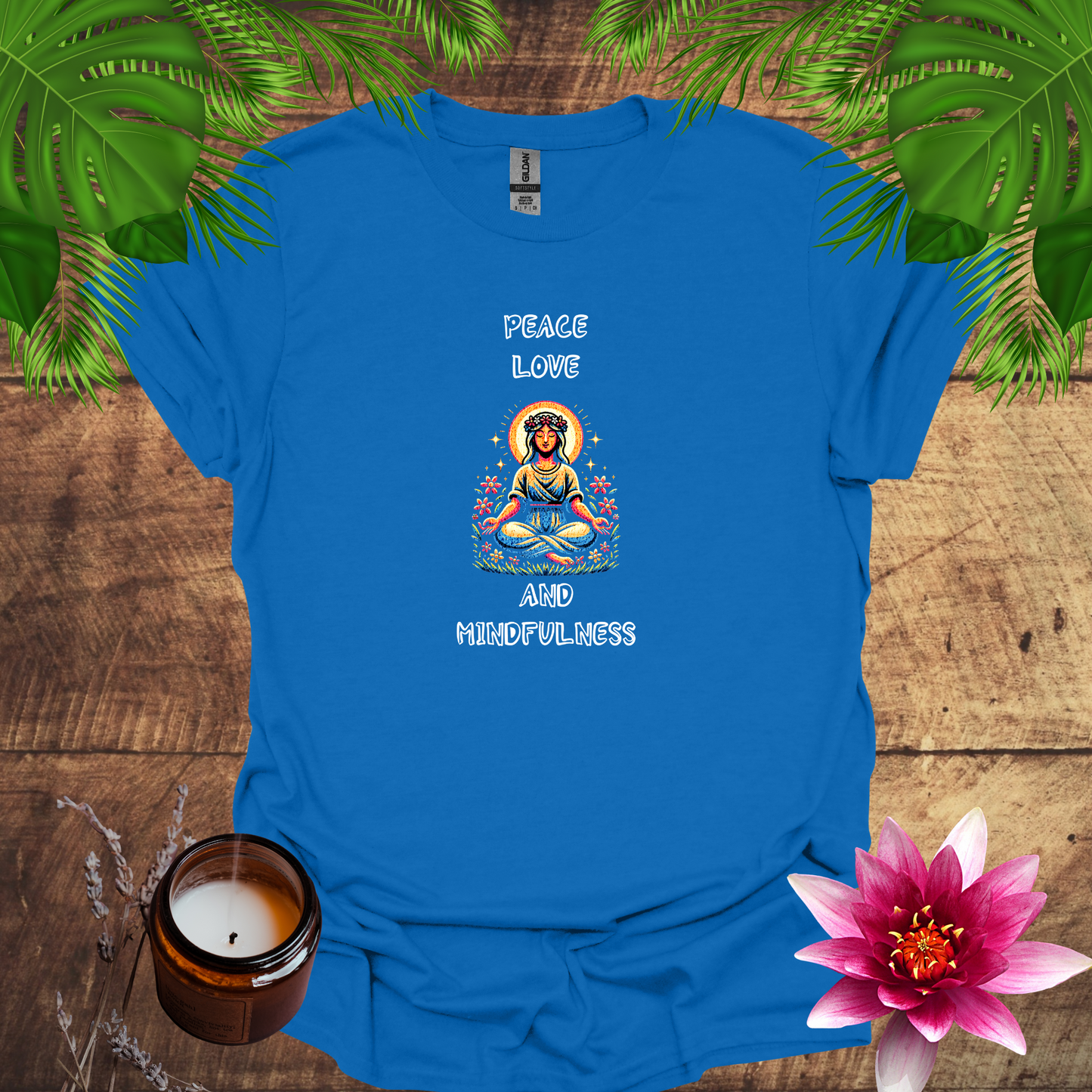 Peace, Love, and Mindfulness Softstyle T-Shirt