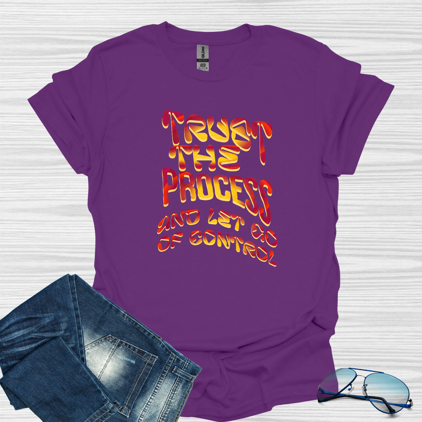 Trust the process and let go of control Softstyle T-Shirt