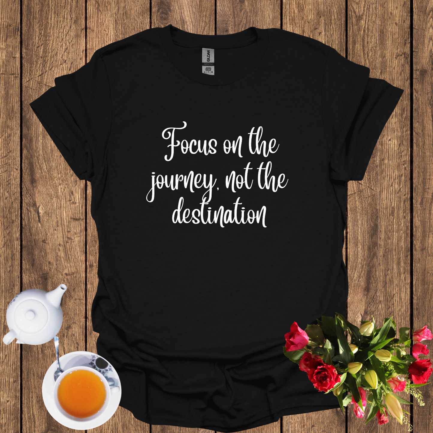 Focus on the journey, not the destination Softstyle T-Shirt