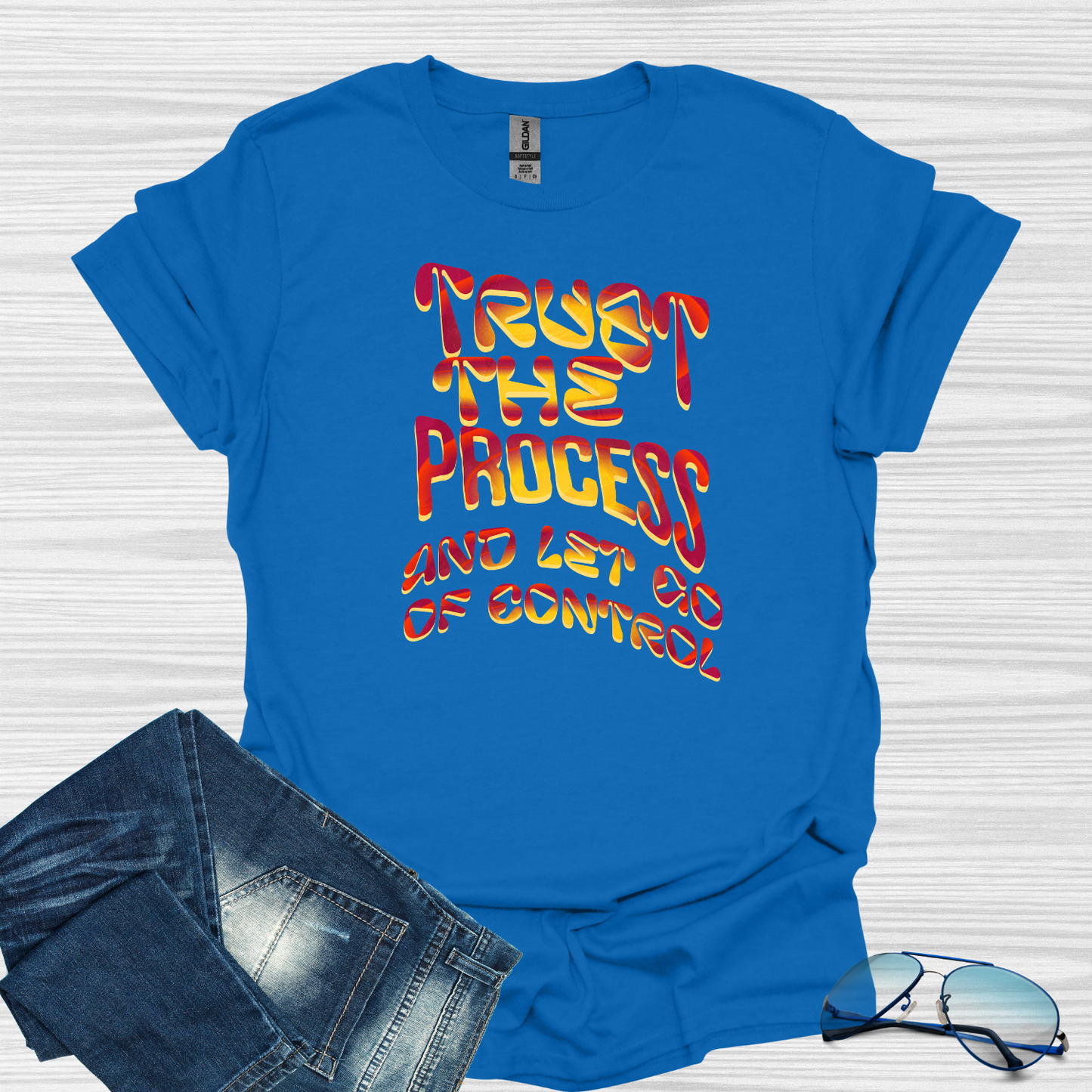 Trust the process and let go of control Softstyle T-Shirt