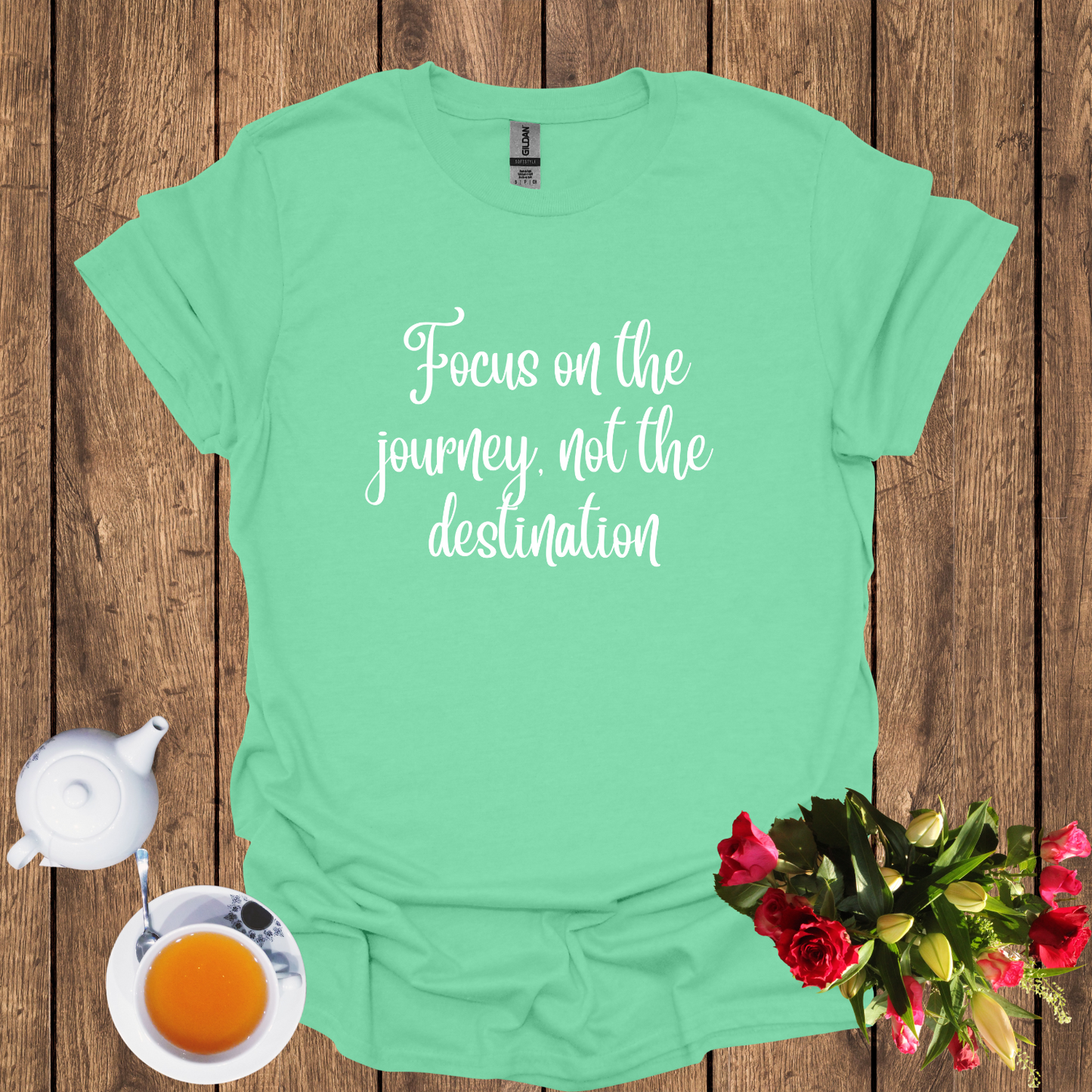 Focus on the journey, not the destination Softstyle T-Shirt