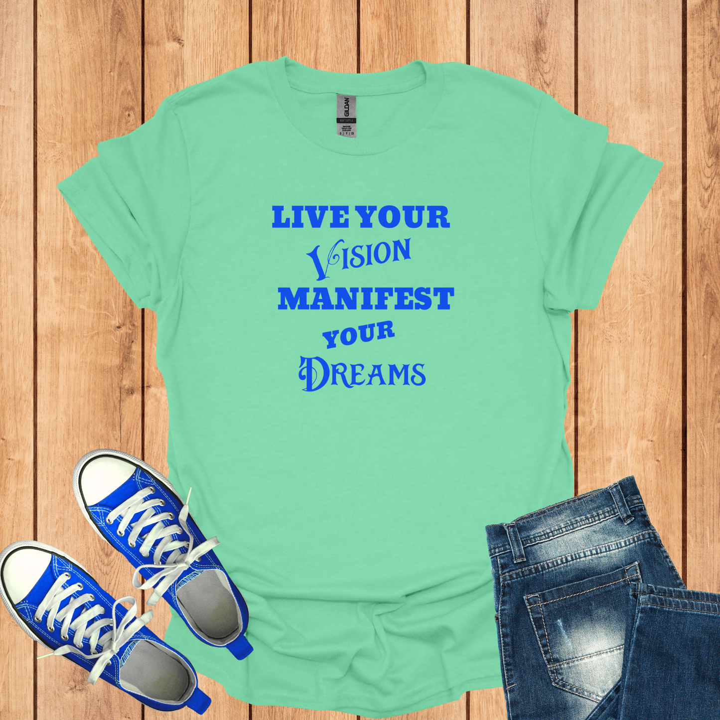 Live Your Vision, Manifest Your Dreams Softstyle T-Shirt