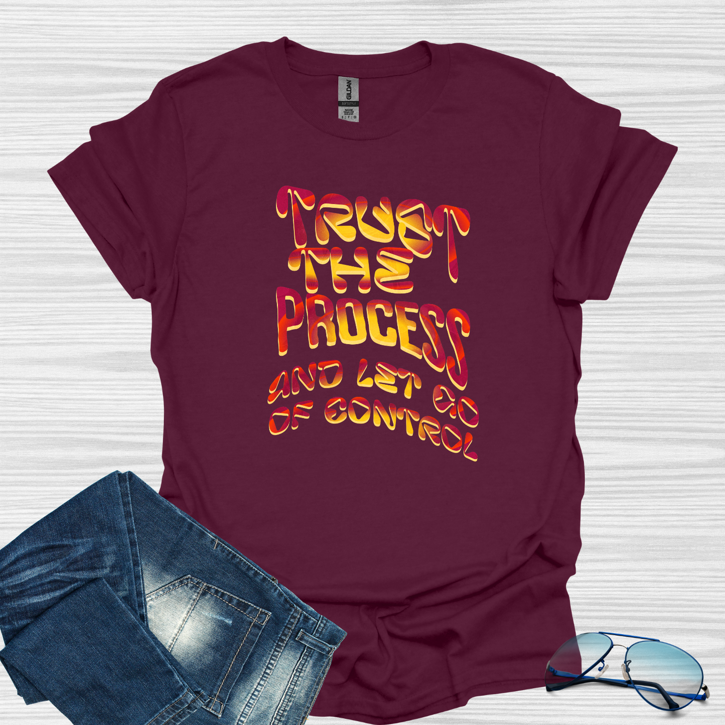Trust the process and let go of control Softstyle T-Shirt