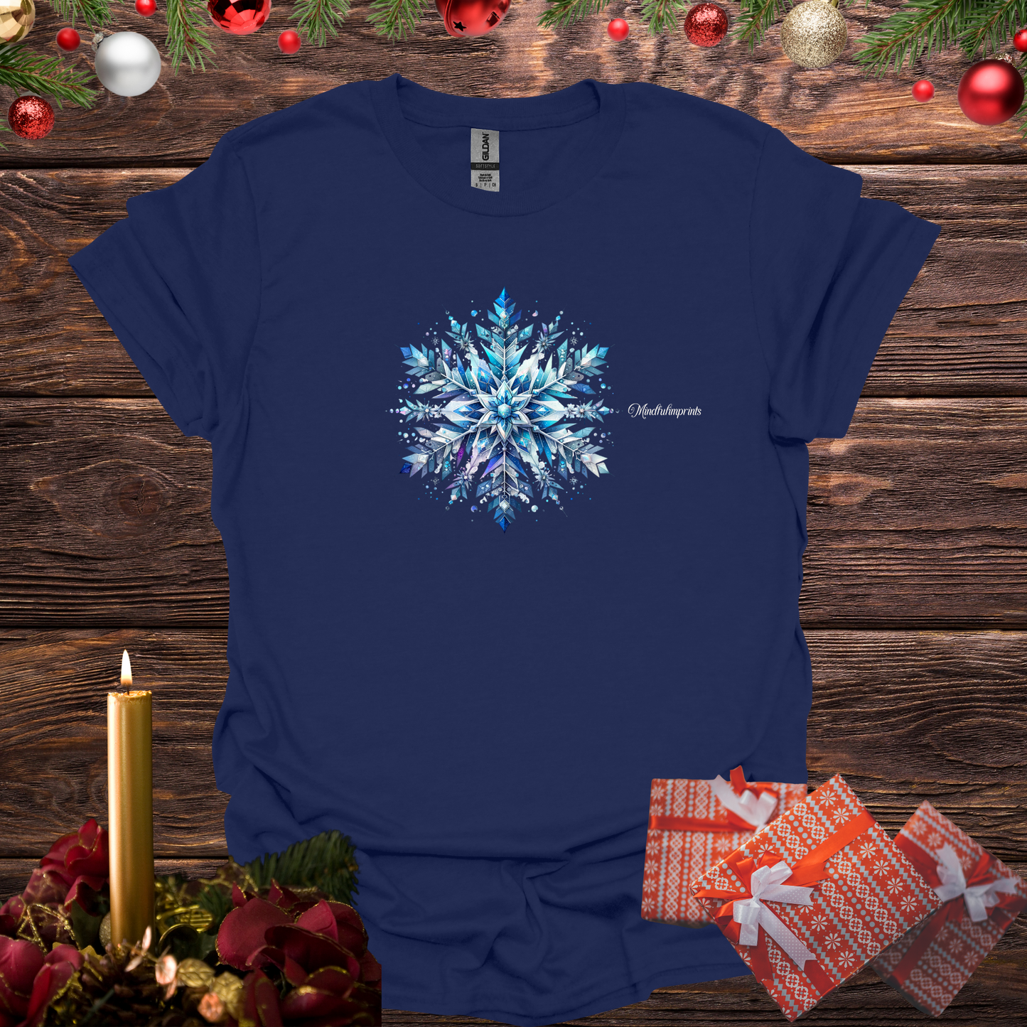 Snowflake Mandala Softstyle T-Shirt