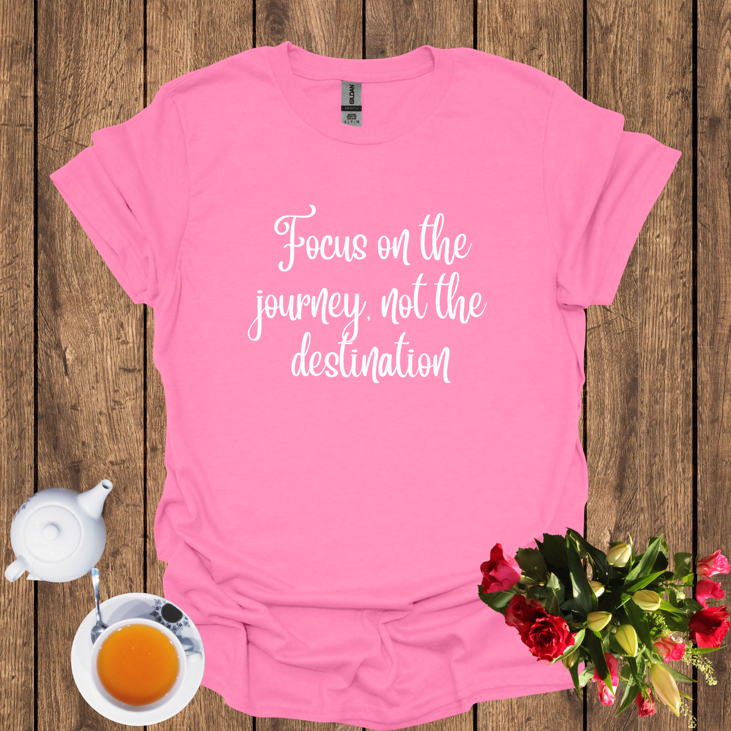 Focus on the journey, not the destination Softstyle T-Shirt