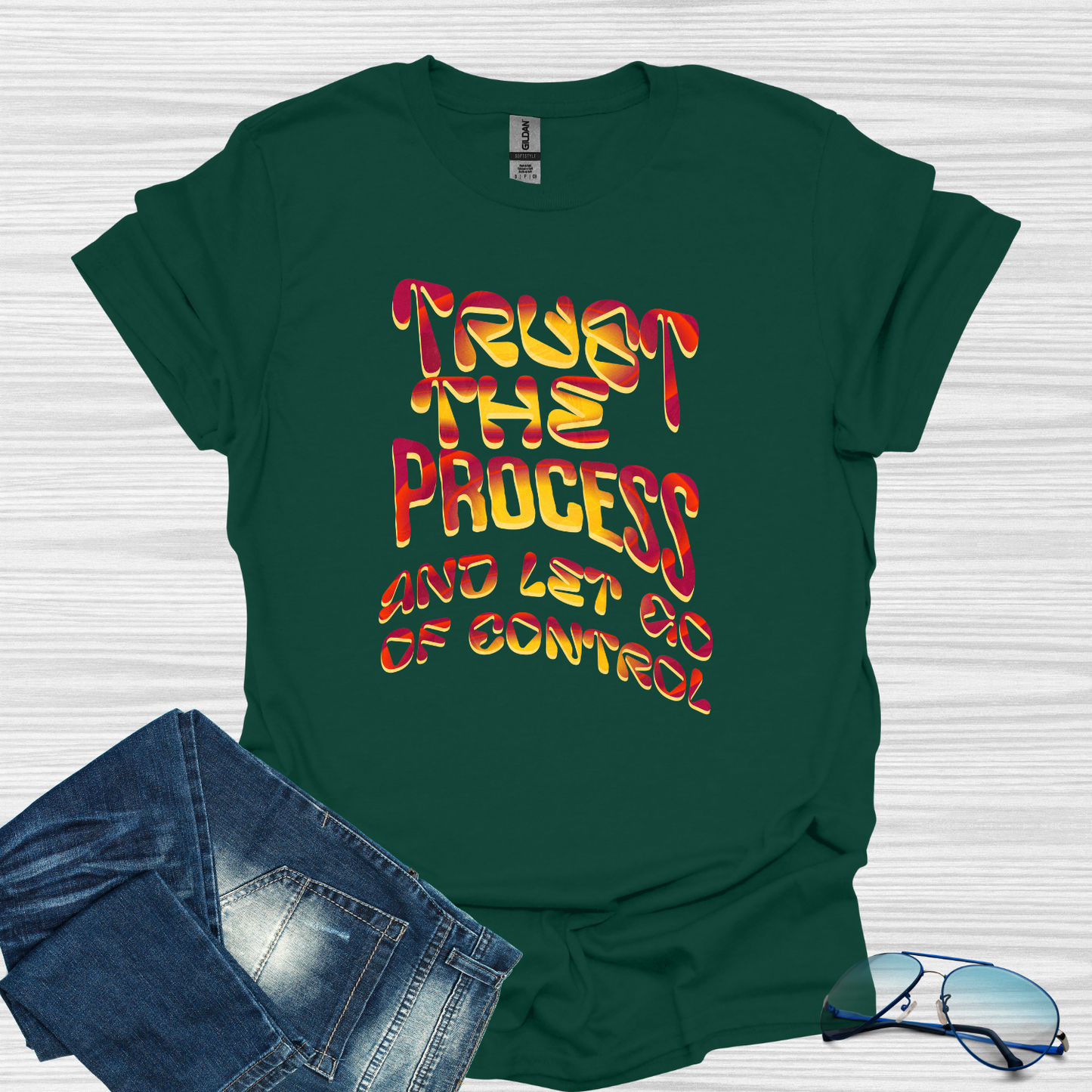 Trust the process and let go of control Softstyle T-Shirt