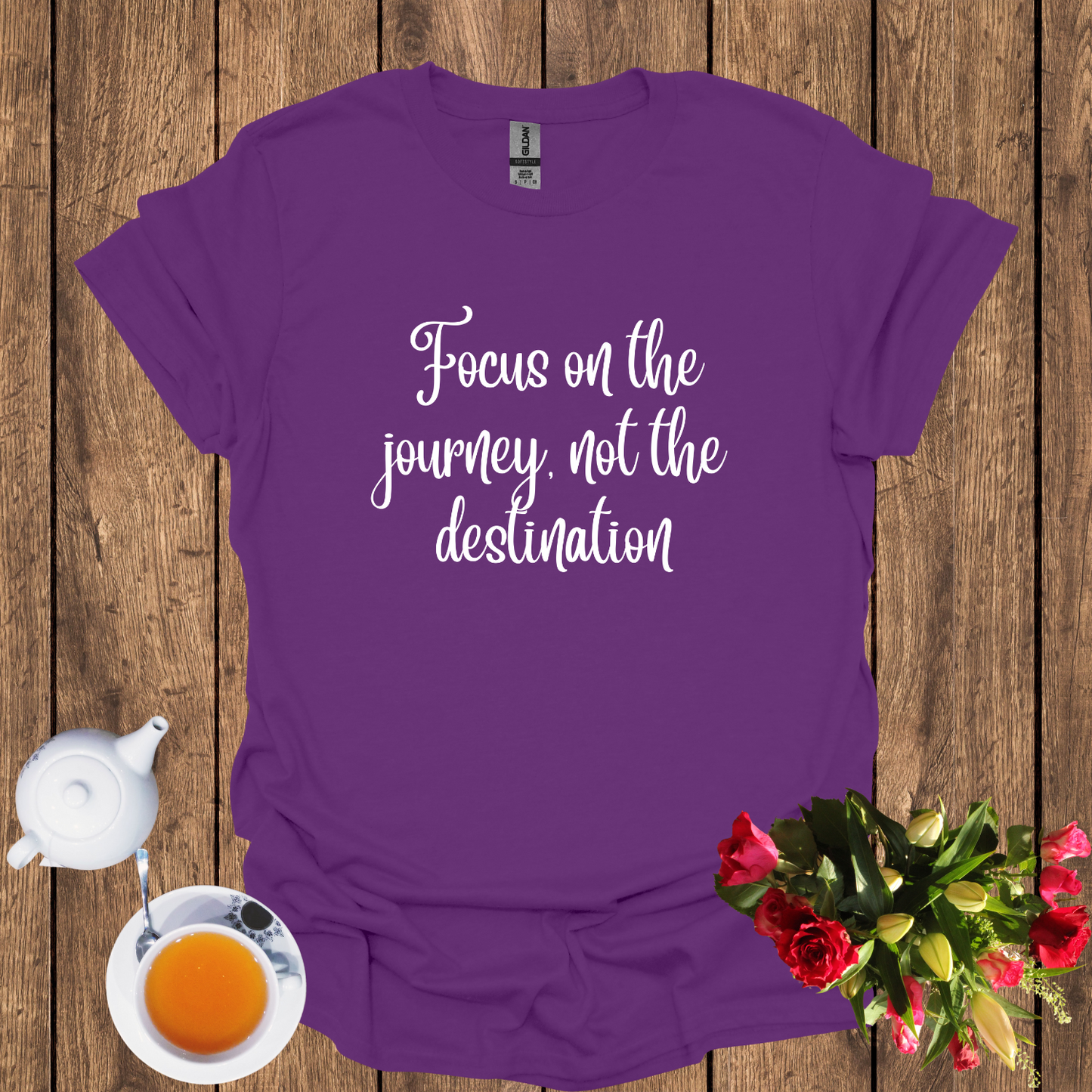 Focus on the journey, not the destination Softstyle T-Shirt