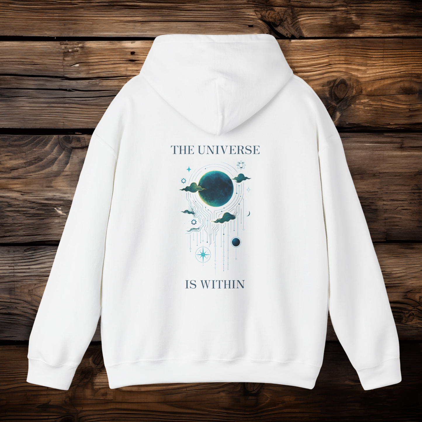 The Universe Is Within – Celestial Circuit Hoodie