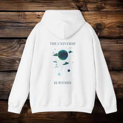 The Universe Is Within – Celestial Circuit Hoodie