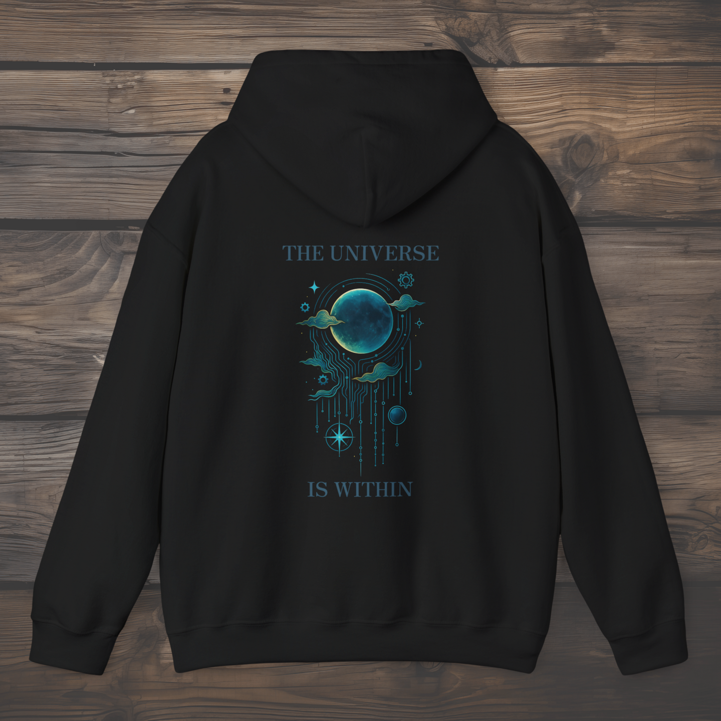 The Universe Is Within – Celestial Circuit Hoodie