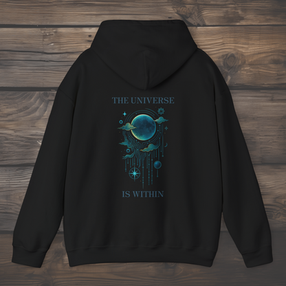 The Universe Is Within – Celestial Circuit Hoodie
