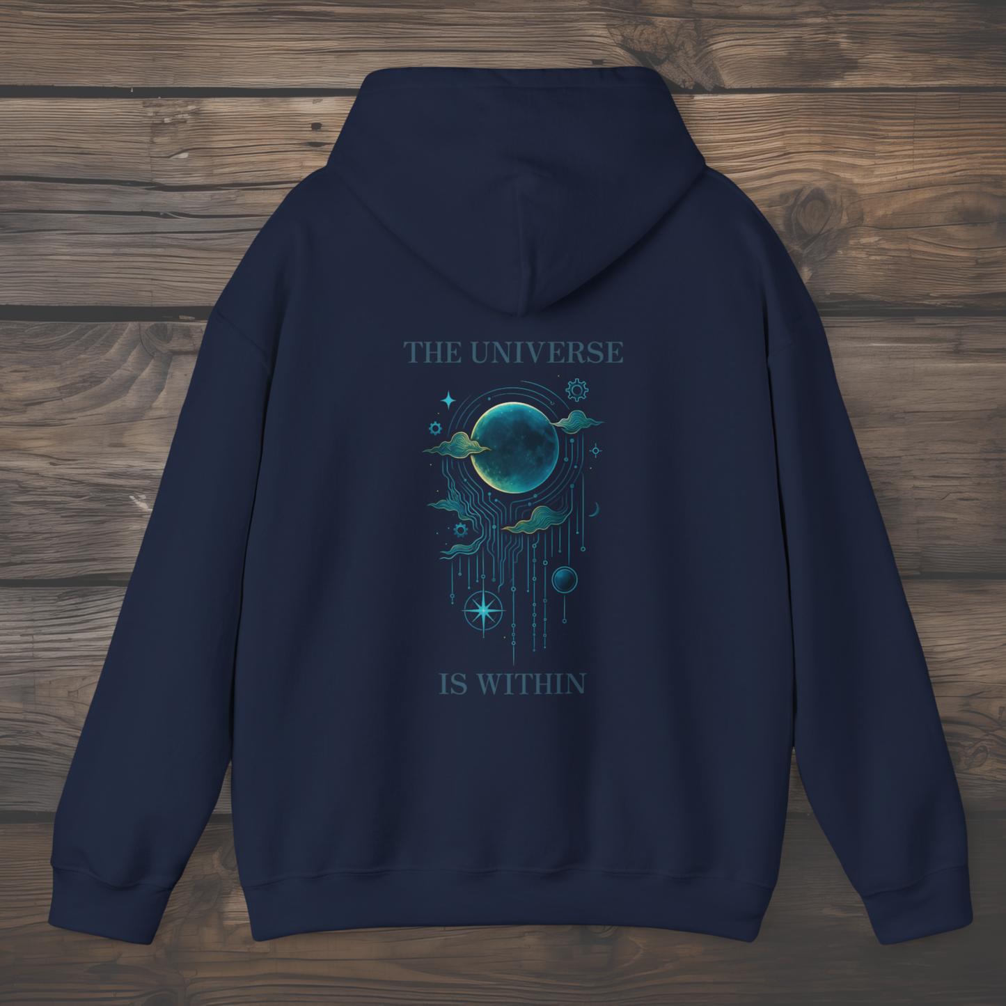 The Universe Is Within – Celestial Circuit Hoodie