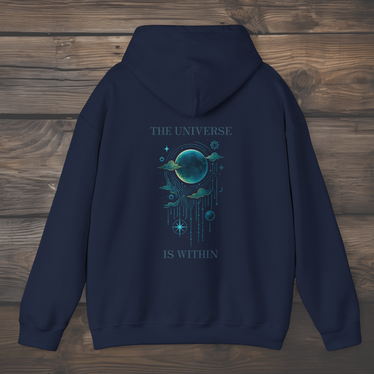 The Universe Is Within – Celestial Circuit Hoodie