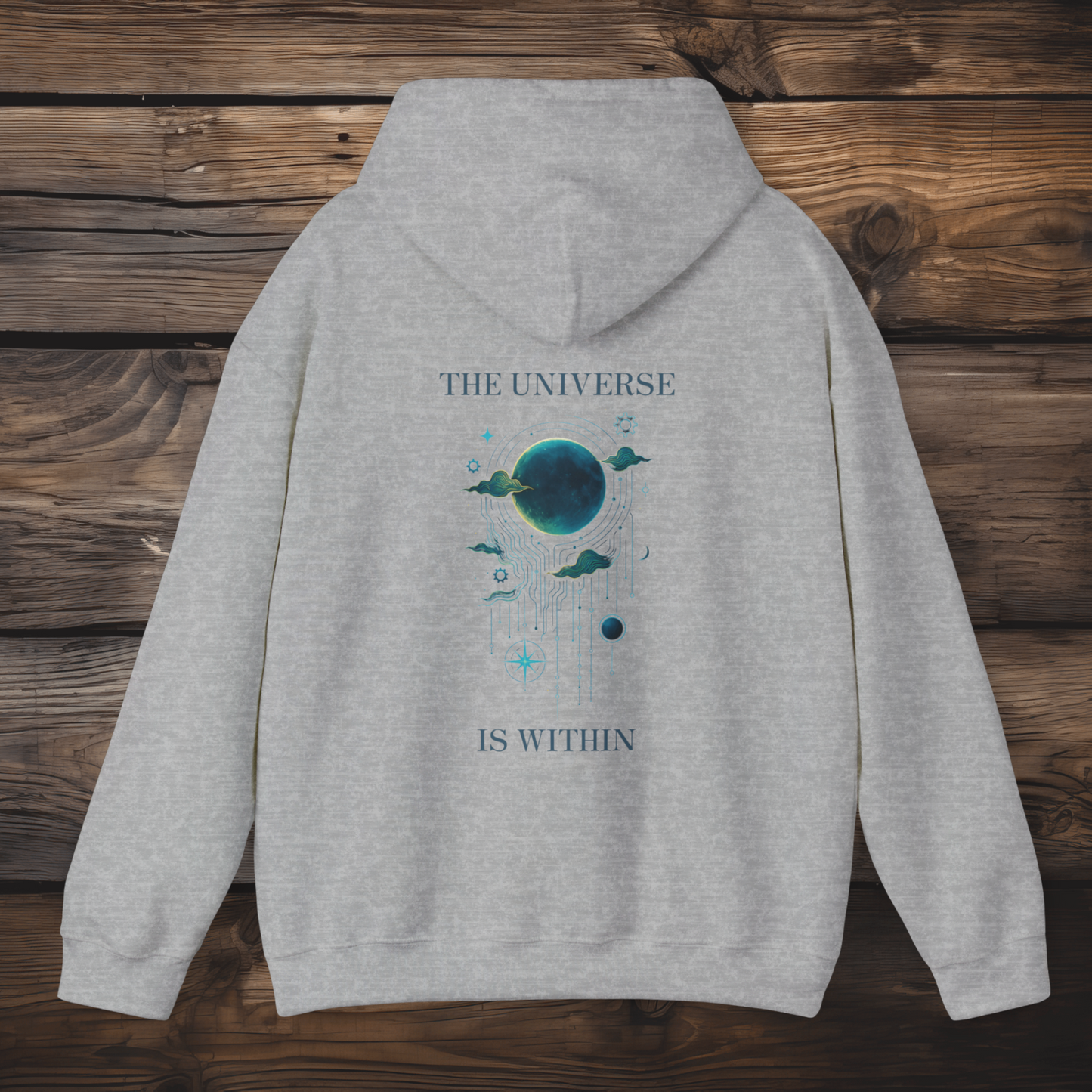 The Universe Is Within – Celestial Circuit Hoodie