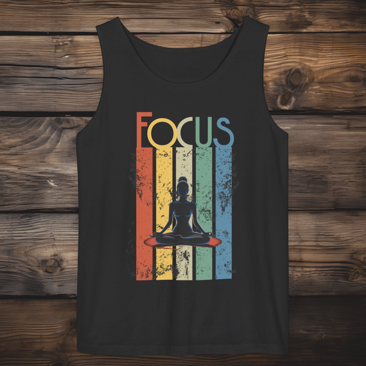 FOCUS – Mindful Meditation Tank Top Unisex Garment-Dyed Tank Top