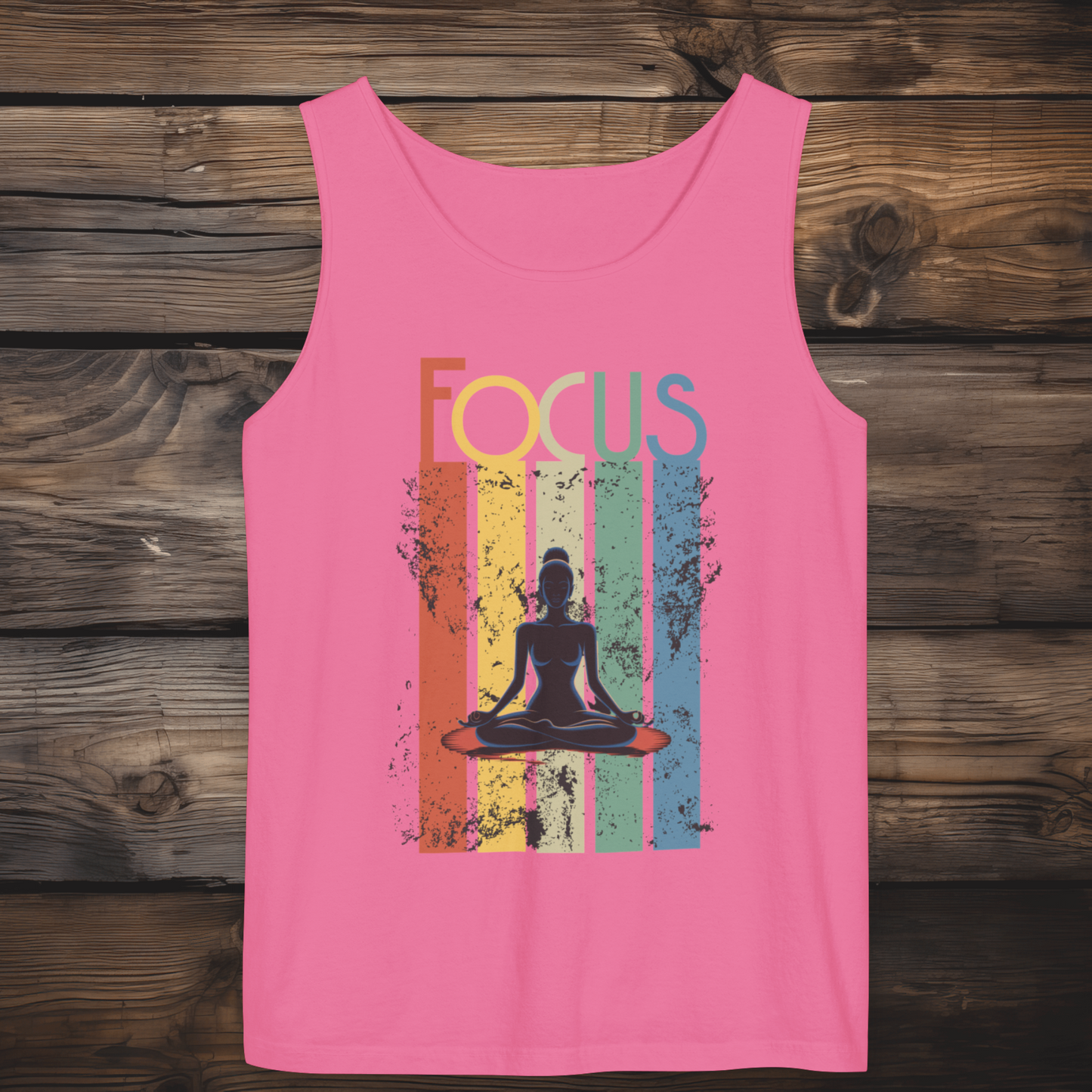 FOCUS – Mindful Meditation Tank Top Unisex Garment-Dyed Tank Top
