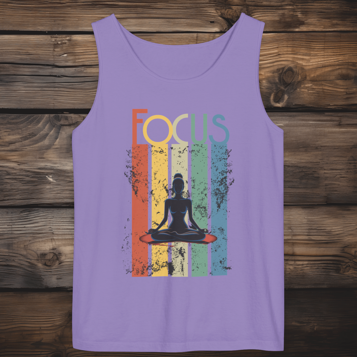 FOCUS – Mindful Meditation Tank Top Unisex Garment-Dyed Tank Top