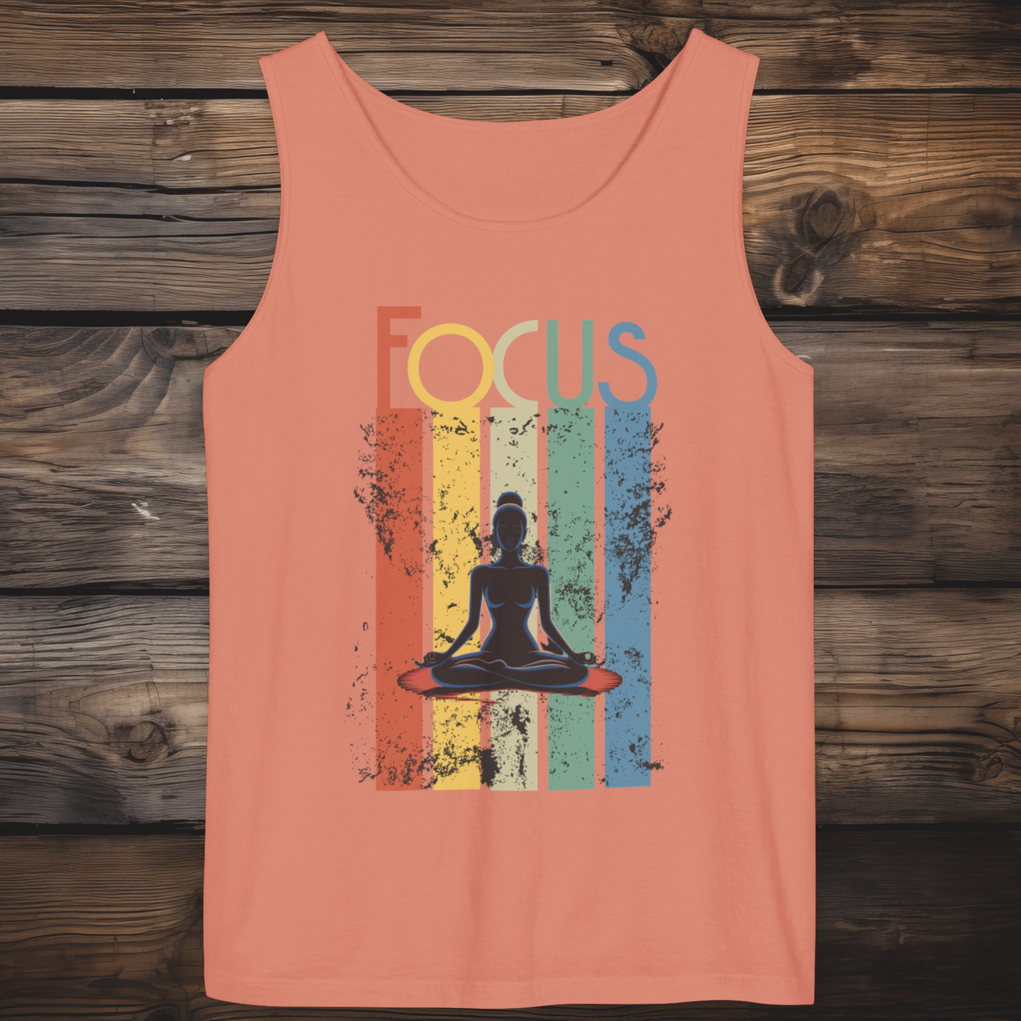 FOCUS – Mindful Meditation Tank Top Unisex Garment-Dyed Tank Top